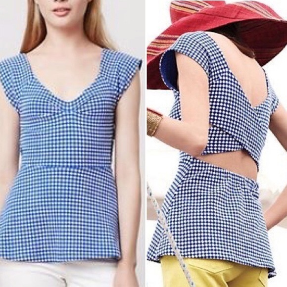 Deletta Tops - Deletta XS Blue Neo Peplum Top